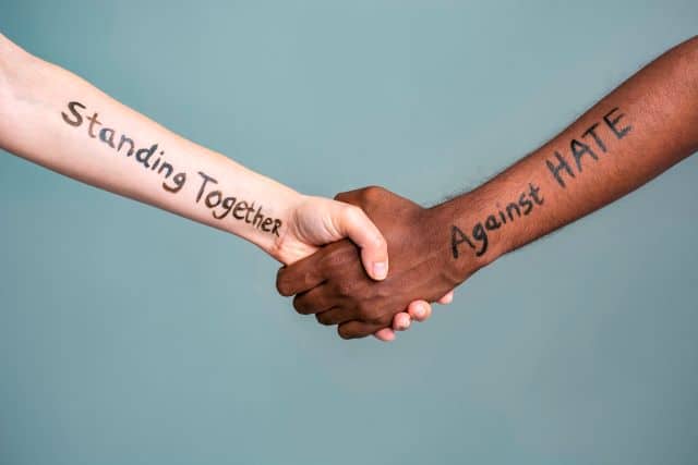 standing together to stop hate and violence