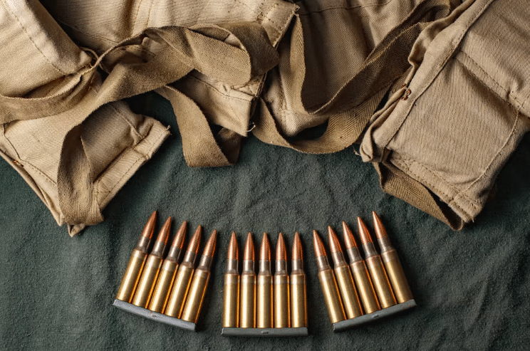 Military ammunition clips and bandoliers