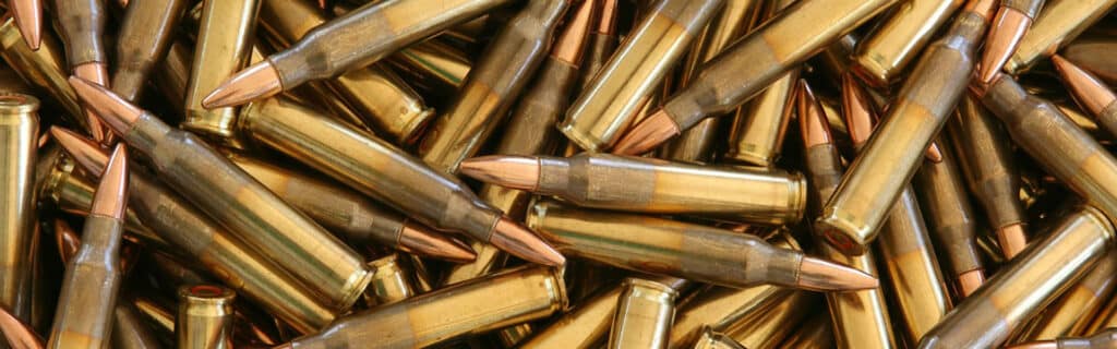pile of AD-47 bullets