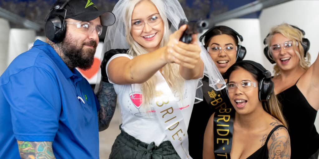 bachelorette shooting hand gun