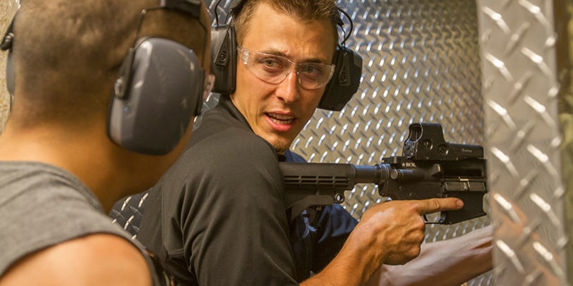 An instructor at The Range 702.