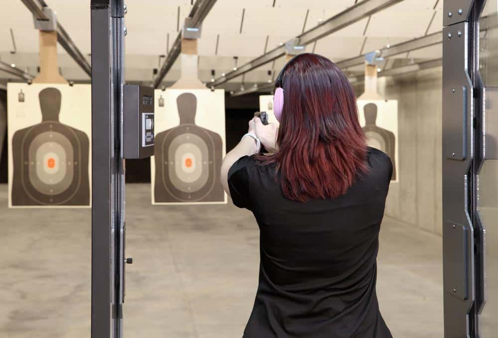 people at the range 702 in las vegas taking gun training course