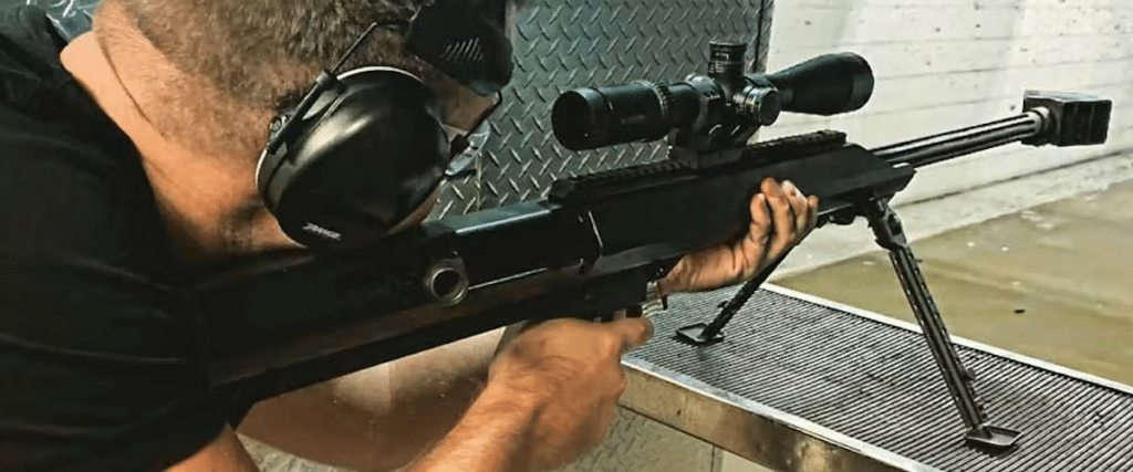 A man shooting at The Range 702.