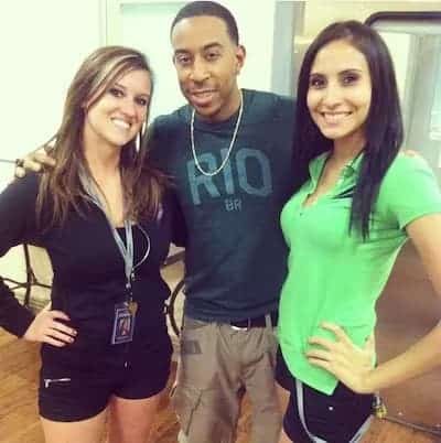 ludacris with two ladies at the range 702 in las vegas