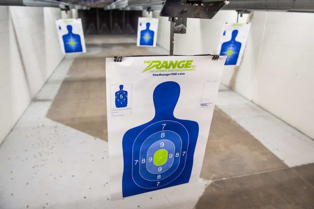 Four Shooting Targets At The Range 702.